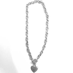 Sterling Silver Chain Necklace with Heart